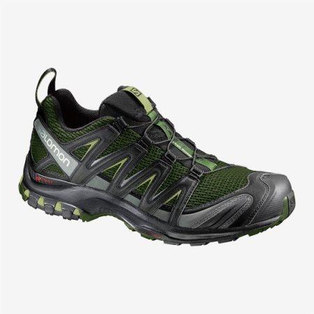 Salomon XA PRO 3D Mens Hiking Shoes Black/Green UK SMBY